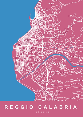 REGGIO CALABRIA Map ITALY