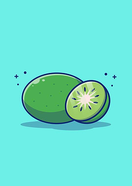 Kiwi And Slices Of Kiwi