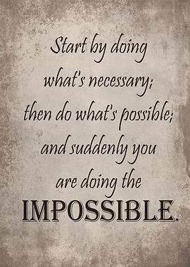 Doing the impossible