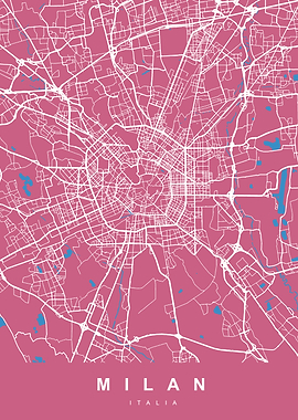 MILAN Map ITALY