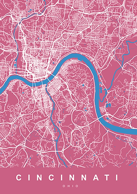 CINCINNATI Map OHIO