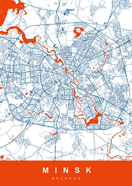 MINSK Map BELARUS