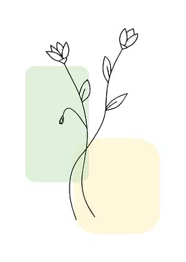 Minimalist wild flowers