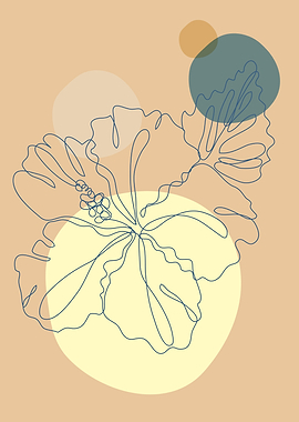 Botanical Minimal line art