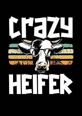 Crazy heifer cow