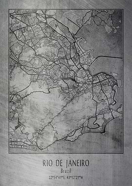 Rio de Janeiro city map