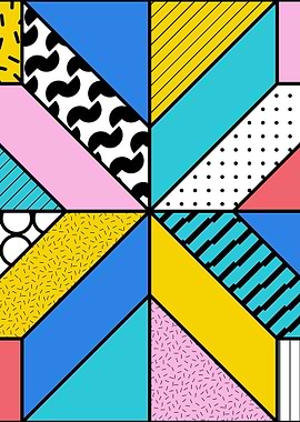 Memphis Futura Pattern 08