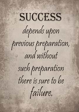 Success preparation