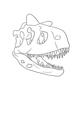 Dinosaurier Fossil Skelett