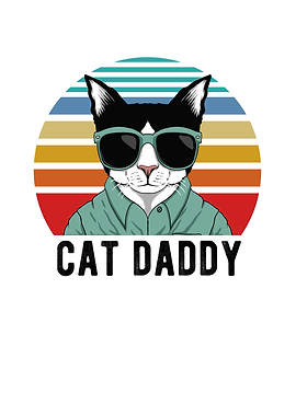 Retro Vintage Cat Daddy