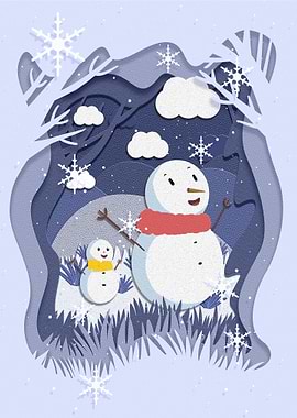 Snowman Winter Snow