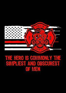 Firefighter Wall Art Decor