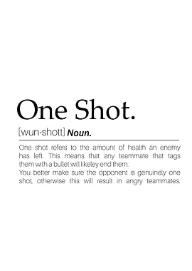 One Shot meaning
