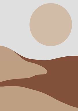 Scandinavian sun mountain