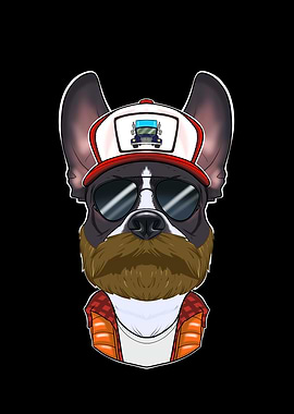 Trucker Boston Terrier