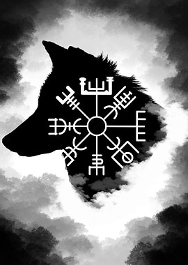 Odin wolf Viking rune