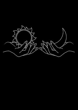 Vintage Boho Style Sun And