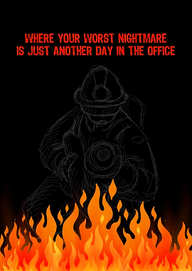 Firefighter Wall Art Decor