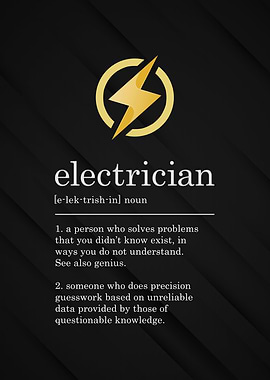 Funny Electrician Sign