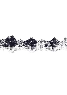 Minimalist Mountain Left
