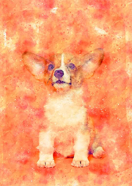 Cute Dog Painting