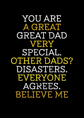 You are a great dad