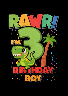 4 Birthday Dinosaur