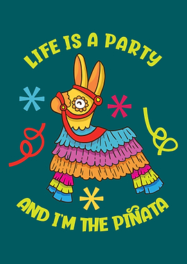 Life Is A Party Piata