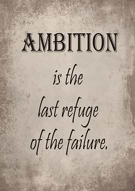 Last refuge of the failure