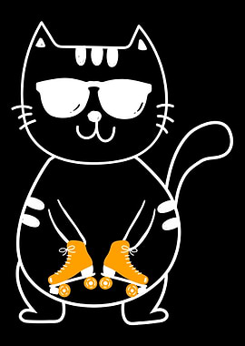 Roller Skating Skater Girl