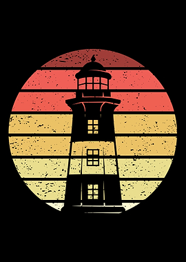 Lighthouse Retro Vintage