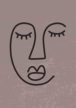 Female single line art