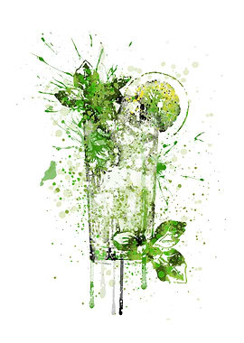 Glass of Mojito glass