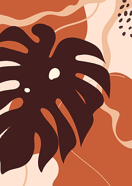 Botanical Monstera leaf