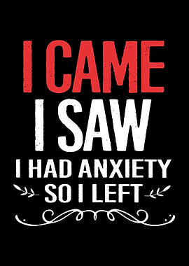 I Came I Saw I Had Anxiety