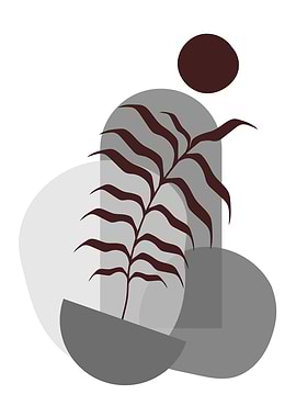 Abstract Aesthetic leaf