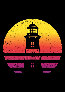 Lighthouse Retro Vintage
