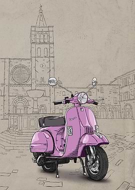 Pink Vespa