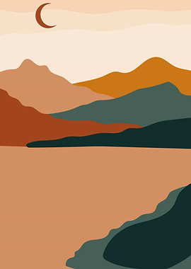 Moon Mountain landscape