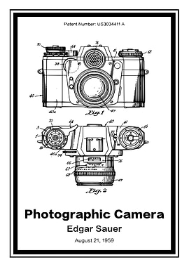 Camera patent art