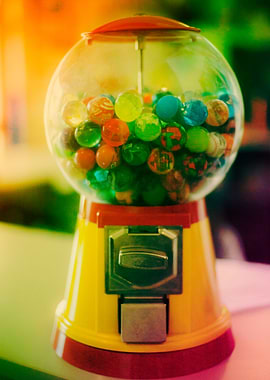 Candy bubblegum toy machin