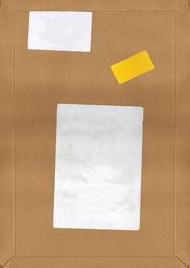 Cardboard flat box mail la