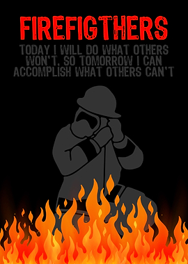 Firefighter Wall Art Decor