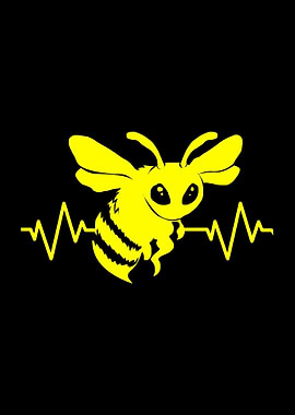Bee Heartbeat Heartline