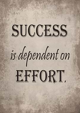 Success and effort
