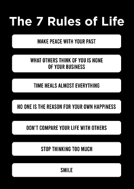 the 7 rules of life