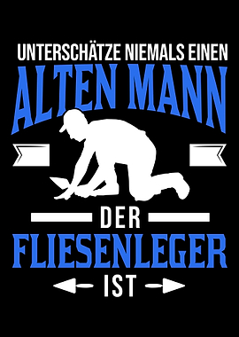Fliesenleger Alter Mann Mo