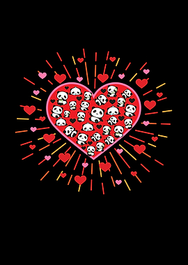 Panda Love Heart