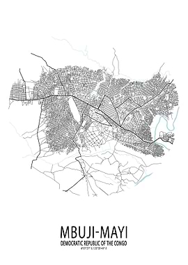 MbujiMayi Map Circle