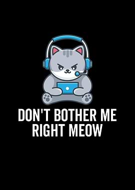 Dont Bother Me Right Meow